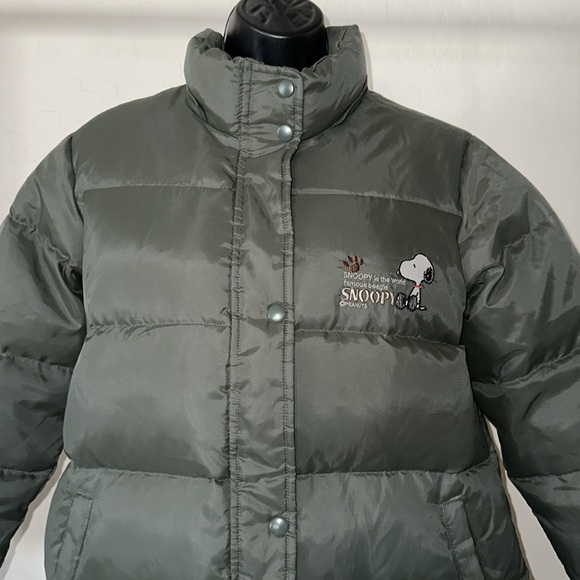 UFS Inc. Peanuts Snoopy *RARE* Women’s Embroidered Down Puffer Coat Jacket - Picture 1 of 16